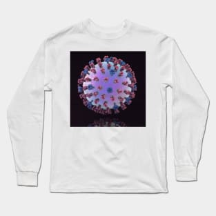 Swine flu virus H1N1, illustration (F012/8284) Long Sleeve T-Shirt